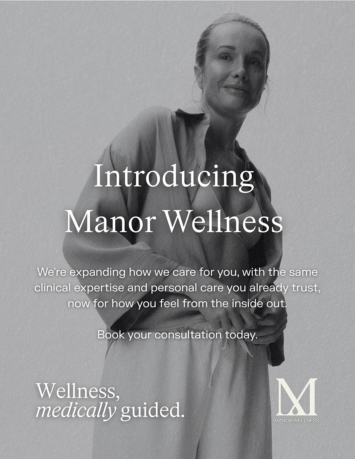Introducing Manor Wellness services and consultations.